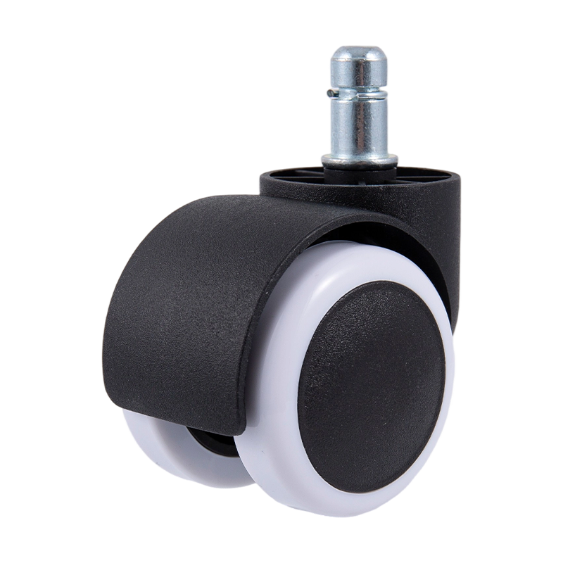 50/38 Black-White Pu Wheel Universal Caster Accessoires pour chaises de bureau