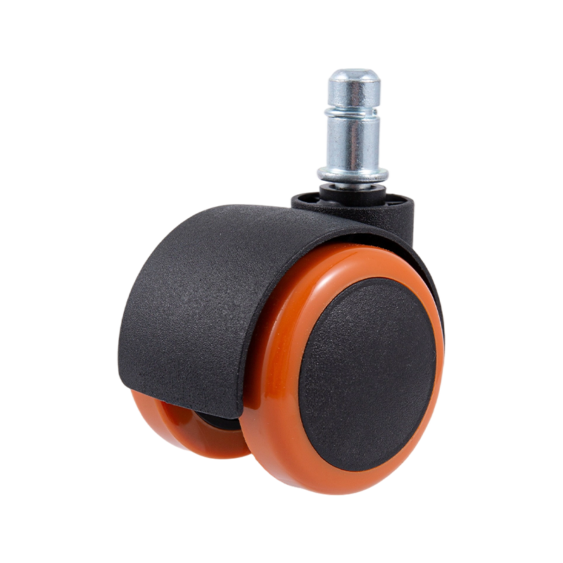 Accessoires universels pour chaises de bureau, 50/26 accessoires de roues PU noir et orange