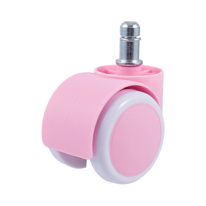 50/38 accessoires de lanceurs de lèvres Universal Pu Wheel rose et blanc pour chaises de bureau